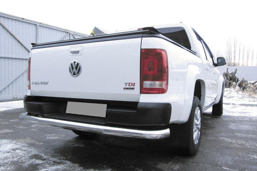 Защита заднего бампера (нержавейка) Volkswagen Amarok (2016-2023) d76