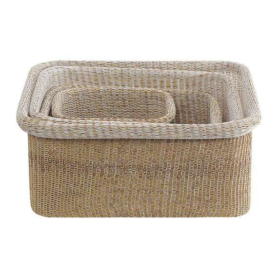 Набор из 4 корзин для хранения sustainable collection, бежевый