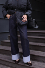 джинсы wide cuff