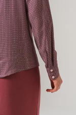 23141 Блузка женская (винный принт)