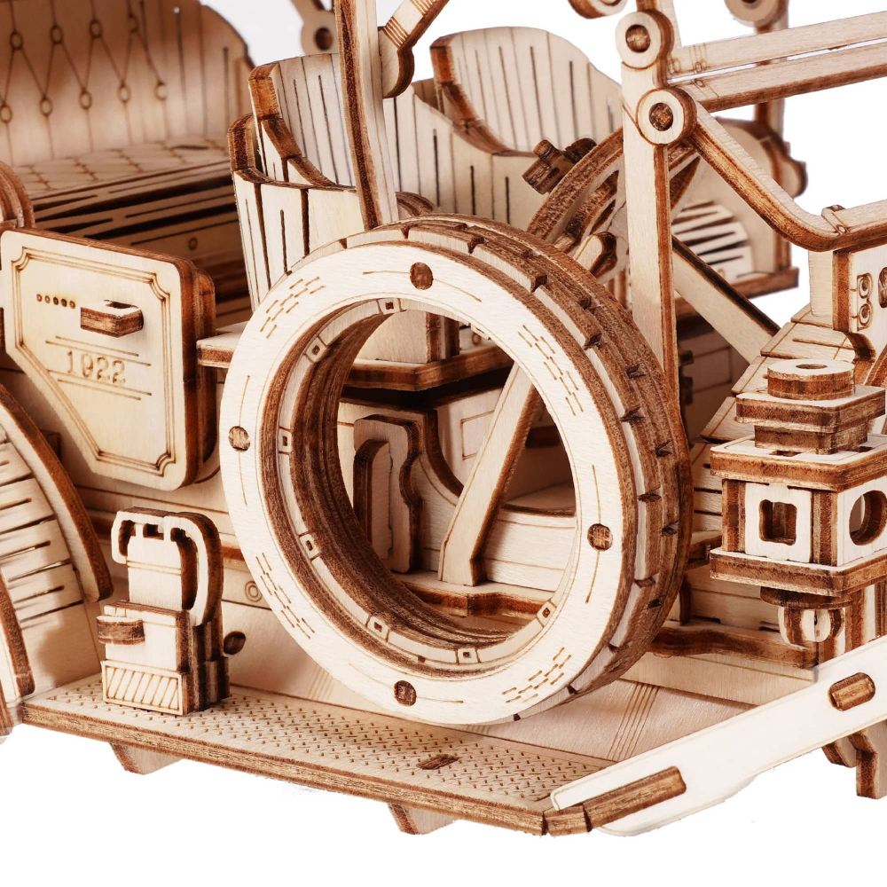 Деревянный конструктор Винтажный автомобиль 1:15 MC801 (ROKR)