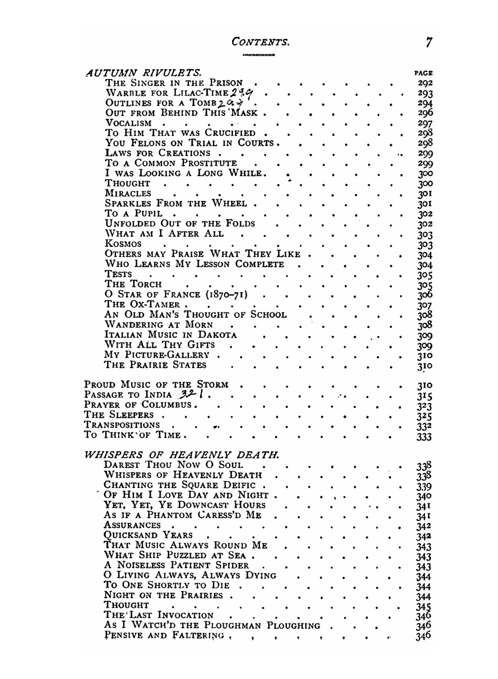Leaves of Grass. Including Sands at Seventy, Good Bye My Fancy, A Backward Glance O'er Travel'd Roads | Whitman Walt
