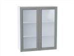 Шкаф верхний с 2-мя остекленными дверцами Сканди