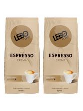 Кофе в зернах Lebo Espresso Crema 1 кг x 2 шт