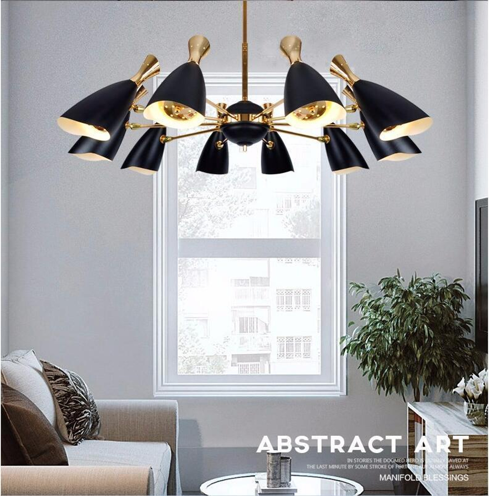 Ceiling design lamp  Duke by Delightfull (6 lampshades,  White)