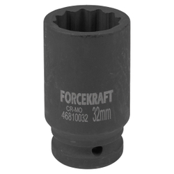 Головка ударная глубокая 3/4'', 32мм (12гр.) FORCEKRAFT FK-46810032