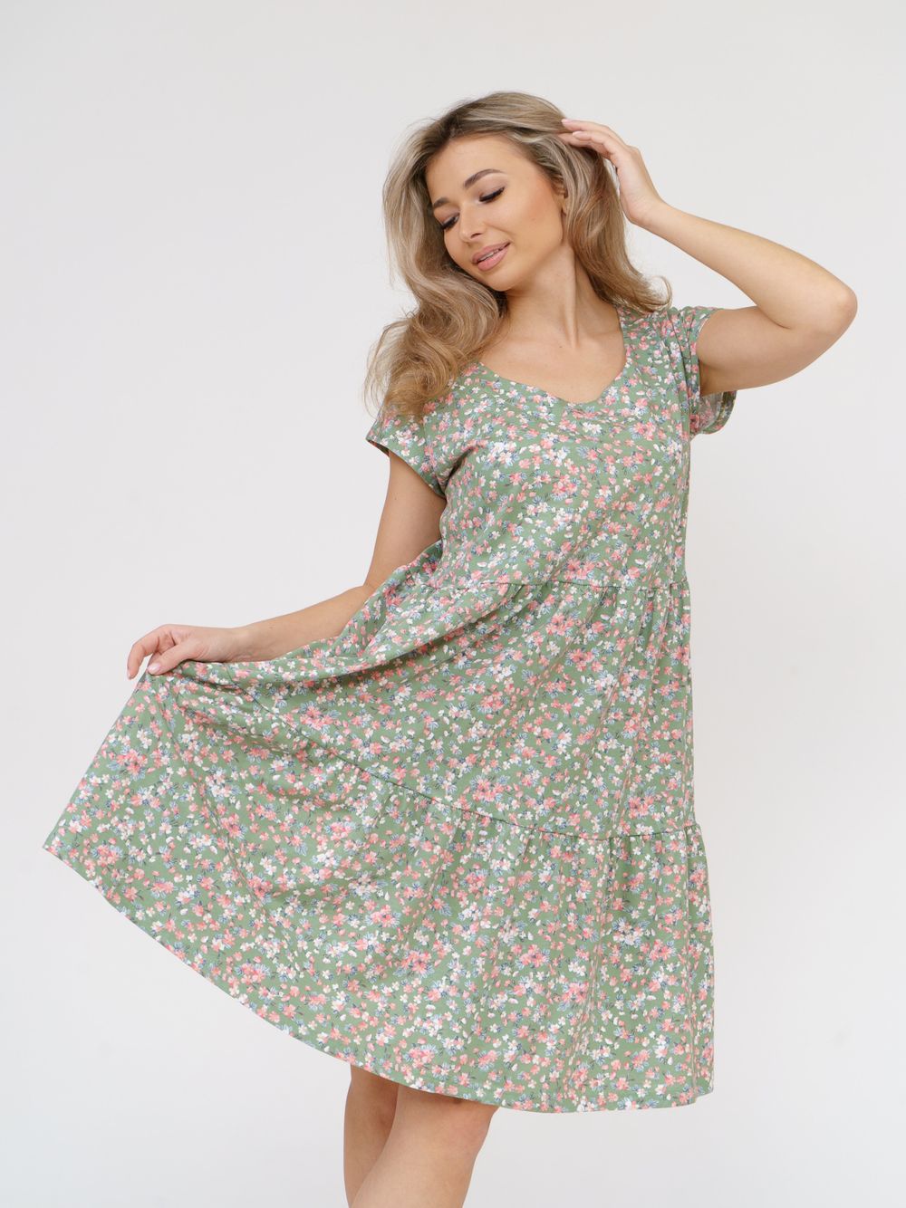 875 Платье "Св.олива" SveTekst (Акция)