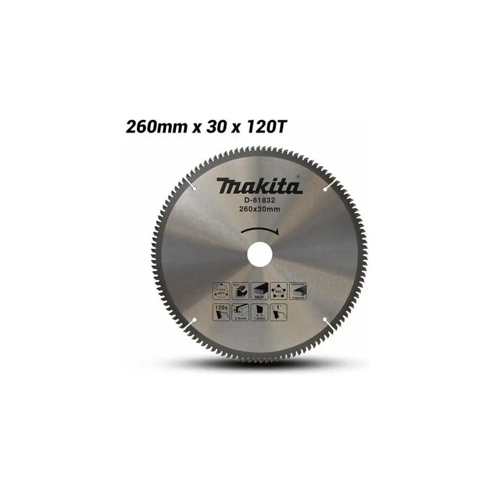Пильный диск универсальный 260x30x2.6/1.8x120T Makita D-81832