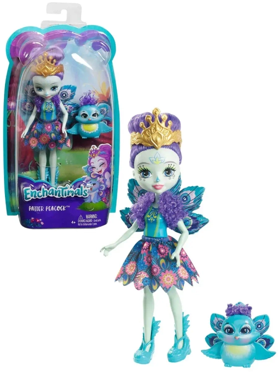 Кукла Энчантималс Павлина Петтер и Флэп FXM74