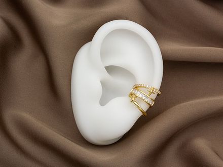 Кафф "Sparkle" 14мм со стразами