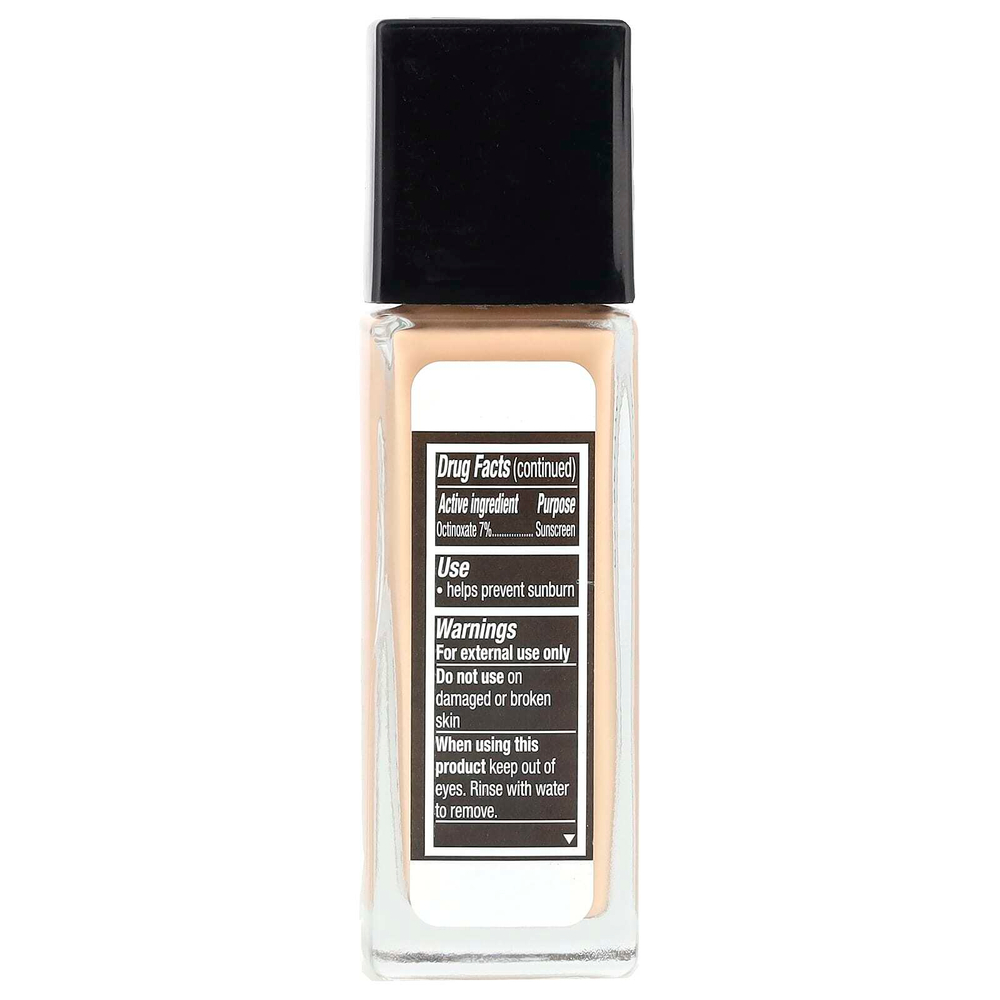 Maybelline, Fit Me, увлажняющая и выравнивающая тональная основа, оттенок 120 «Классическая слоновая кость», 30 мл