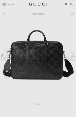 кожаный портфель gucci реплика