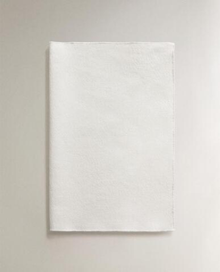 ZARA HOME ПЛОТНАЯ ХЛОПКОВАЯ САЛФЕТКА ПОД СТОЛОВЫЕ ПРИБОРЫ, БЕЛЫЙ