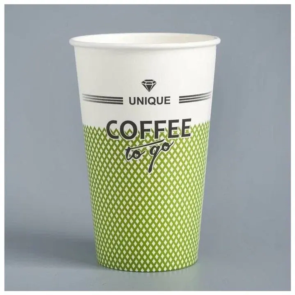 Стакан ГН 400 мл (d-90 мм) бумажный "Coffee To Go" (50/1000 шт.) ЛигаПак