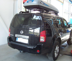 Фаркоп оцинкованный Galia N041C для Nissan Pathfinder 2004-2014(паспорт и сертификат в комплекте)(без электрики)