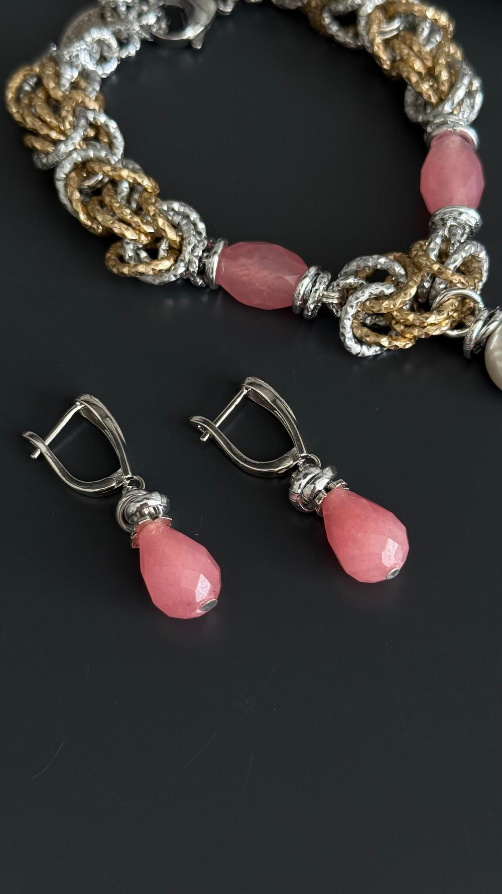 HMG 1019 кварц Серьги капля арт.890, оттенок серебро