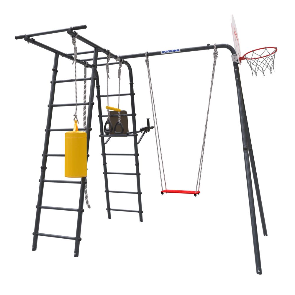 ROMANA Спорт (антрацит) (с фанерными качелями)