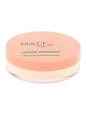 EVELINE.ТРАНСПАРЕНТНАЯ МАТИРУЮЩАЯ ПУДРА–PEACH серии MATT MY DAY LOOSE POWDER, 6 гр