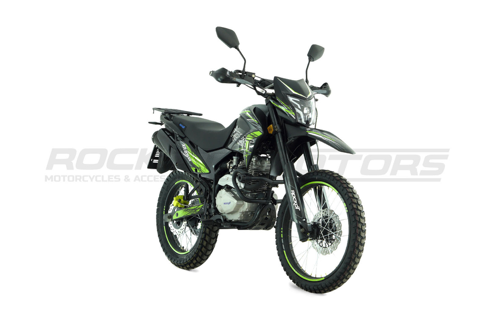 Мотоцикл эндуро ROCKOT XR250 (черный/зеленый)