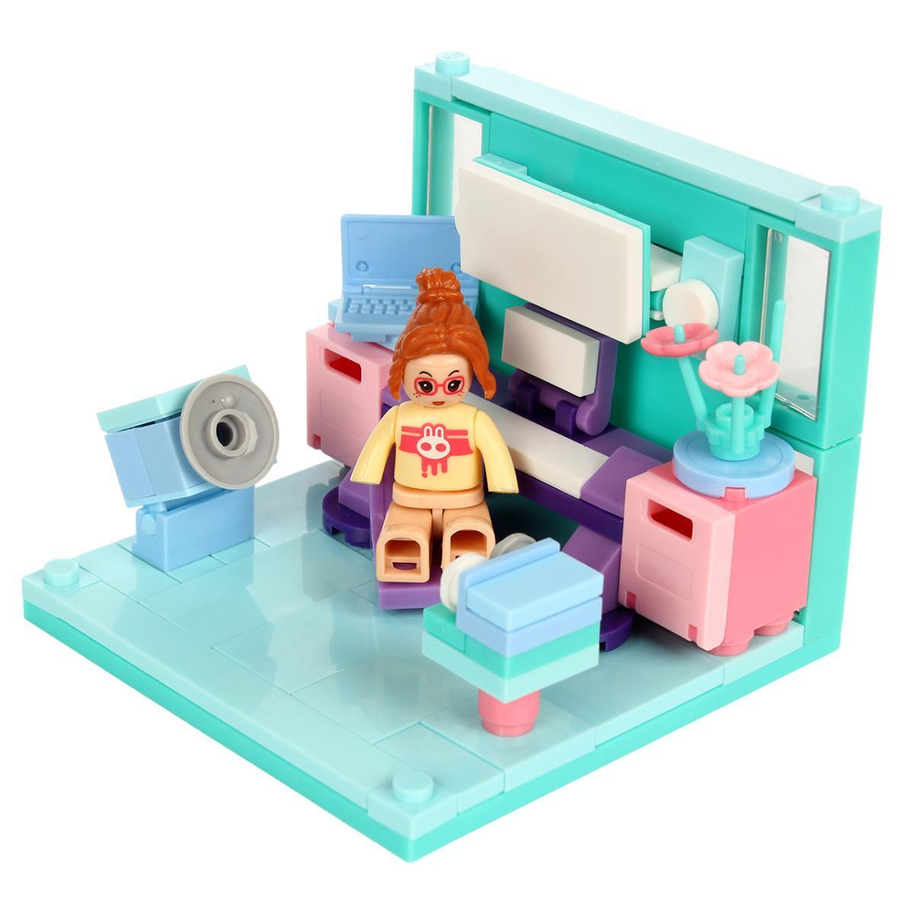 Конструктор блочный Слубан "Любимая комната" (8шт в шб.) (Арт. M38-B0791)