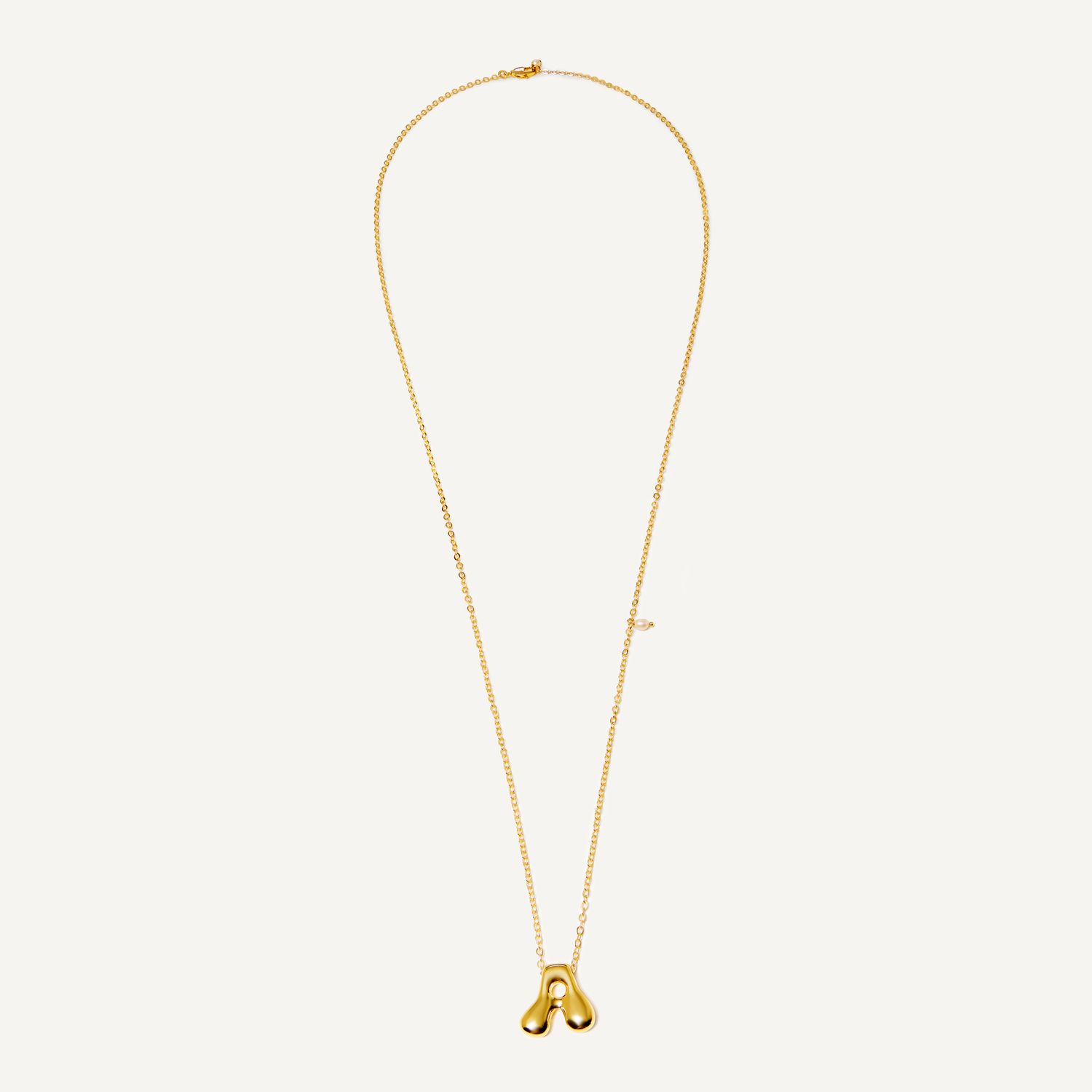 Колье My Puffy ABC Necklace - Gold