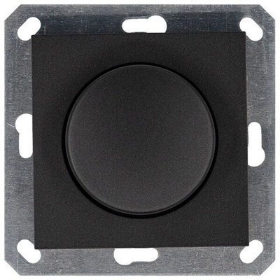 LED Диммер с накладкой 30-400W, 1gang 2way, цвет Антрацит