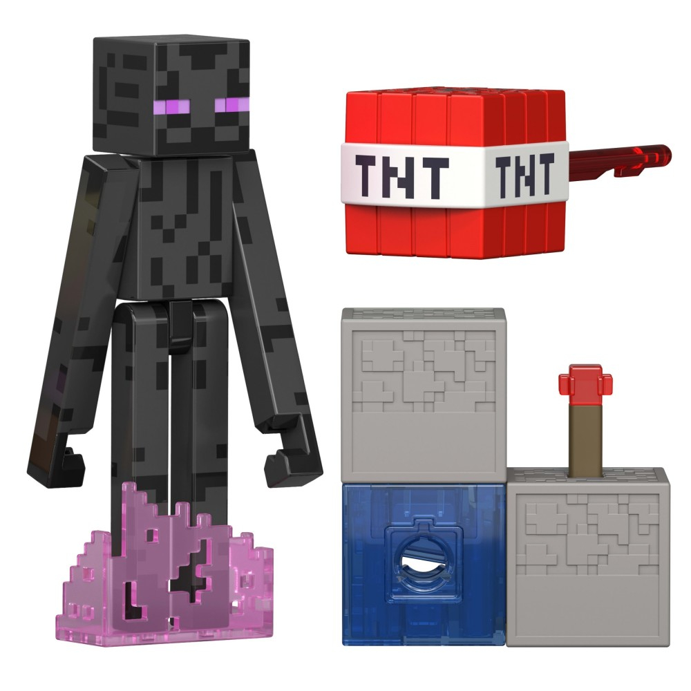 Minecraft - Фигурка ENDERMAN 8 см Серия Redstone Charged JJR88