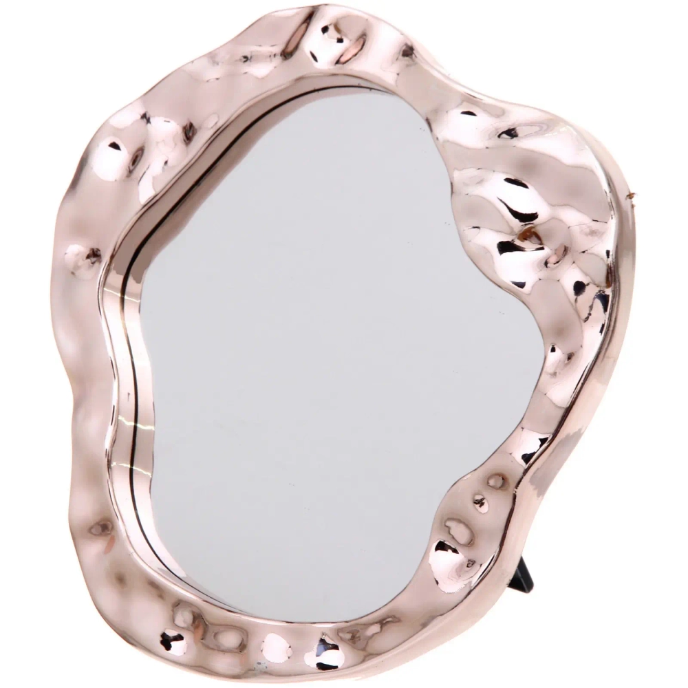 Зеркало настольное «ЭЛАНТРА», цвет золото, 21,5*20,5см