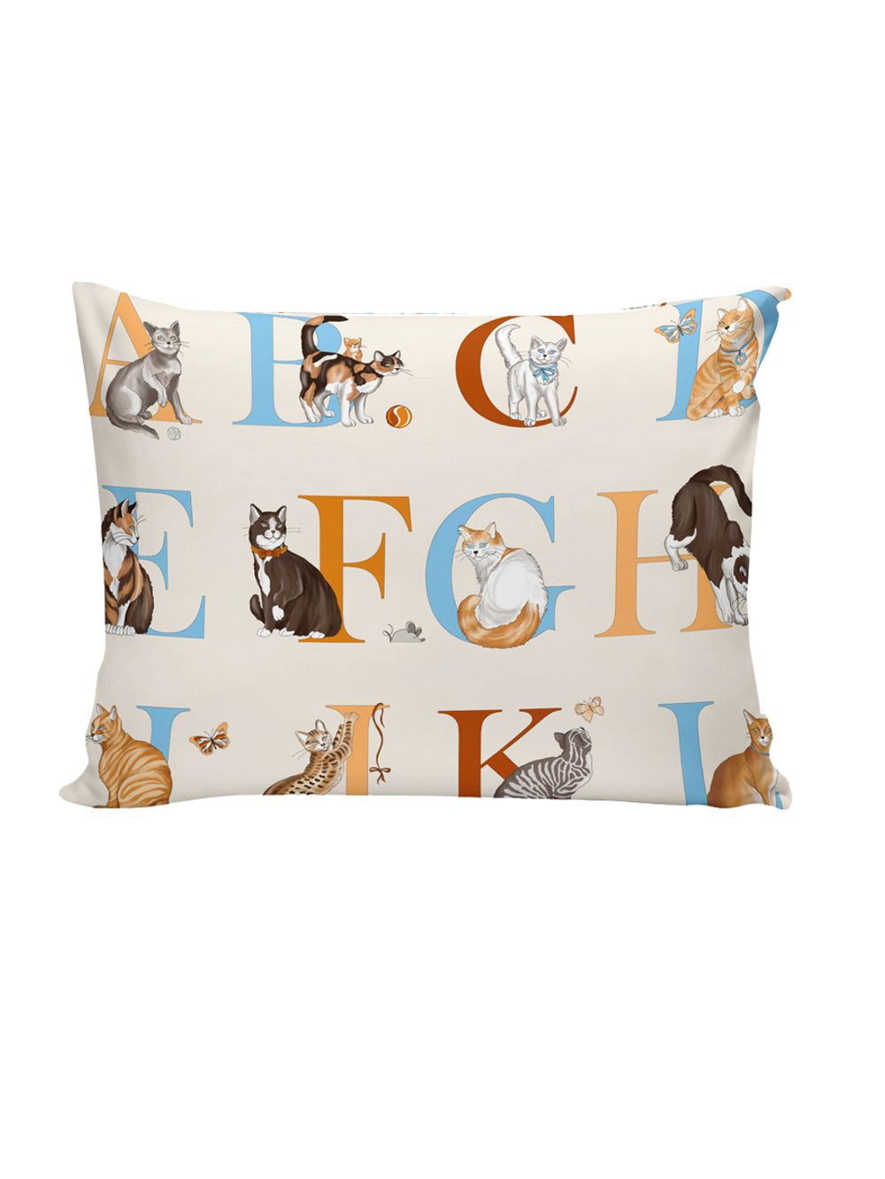 Постельное белье перкаль Сказка "Алфавит" 1,5-сп Наволочка 50х70 см 1 шт Простынь на резинке 90x200 см Пододеяльник 145x215 см