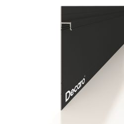 Скрытый профиль Invisible анодированный черный, 2000x13,5x131 мм