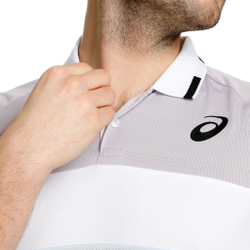Мужское теннисное поло ASICS Match Polo Men - Light Blue, White