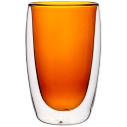 СТАКАН С ДВОЙНЫМИ СТЕНКАМИ "DOUBLE-WALL" 450 МЛ. ДИАМЕТР=8,5 СМ. ВЫСОТА=14,5 СМ (КОР=48ШТ.)