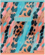 Тетрадь общая 96 л, PASTEL GOLD LEOPARD, обложка - мелов.картон+матовая ламинация, скрепка