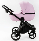 Детская коляска Adamex Nola Deluxe 3 в 1 N-SA16 (РОЗОВ. ЗЕФИР КОЖА)
