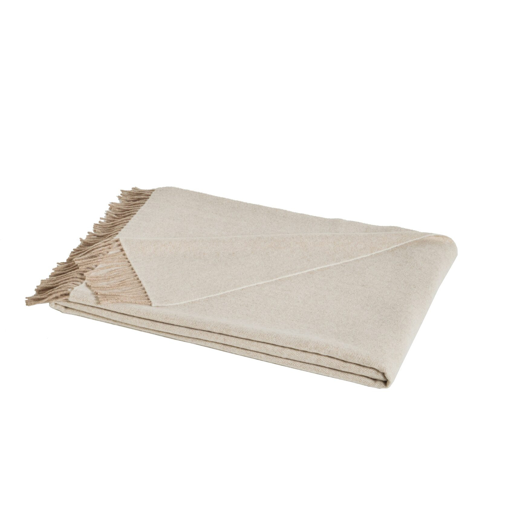 Плед JAZZ chanvre 130х170 Blanc des Vosges 130x170 Кремовый