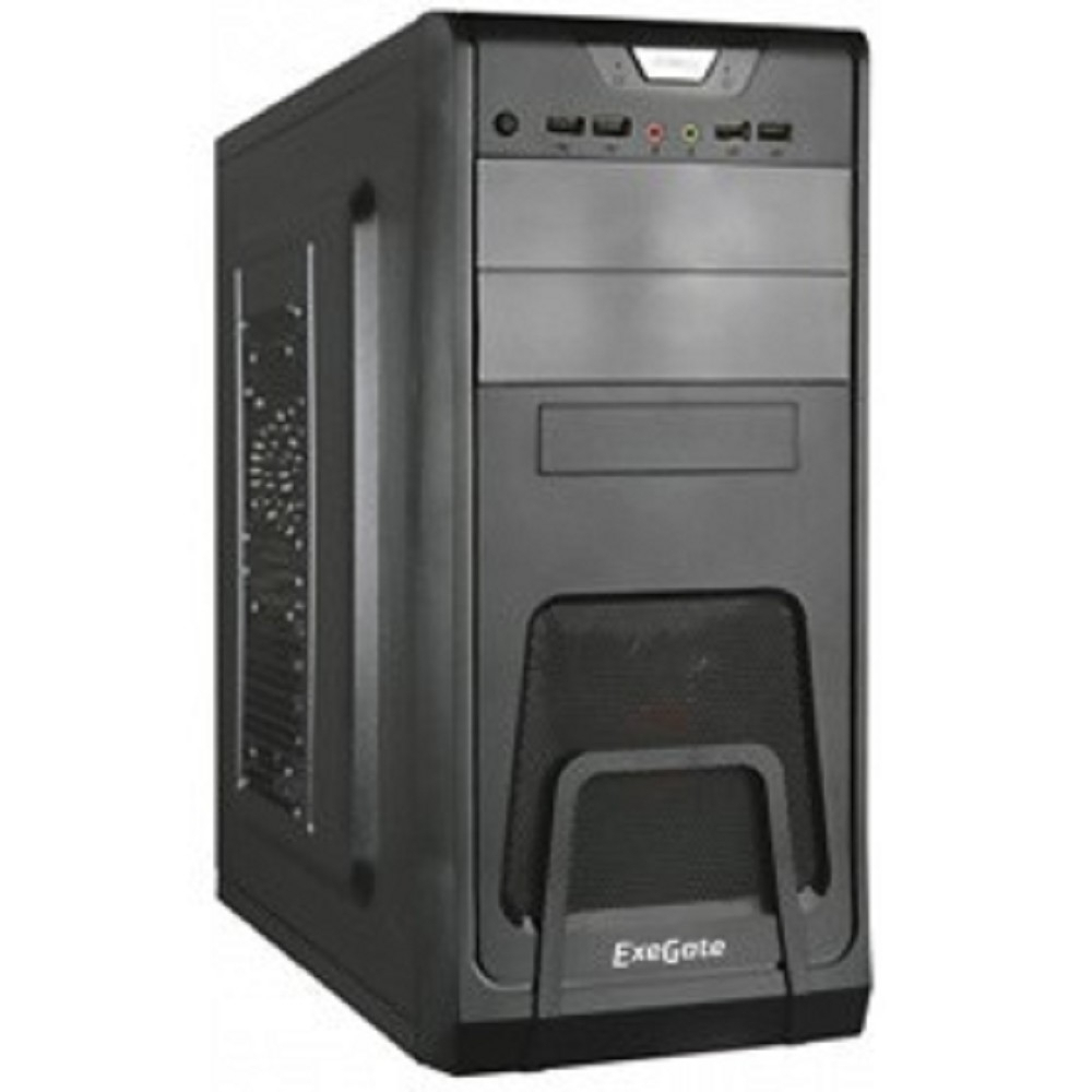 Exegate EX278394RUS Корпус Miditower Exegate CP-603 Black, ATX, &lt;без БП&gt;, 2*USB+2*USB3.0, Audio