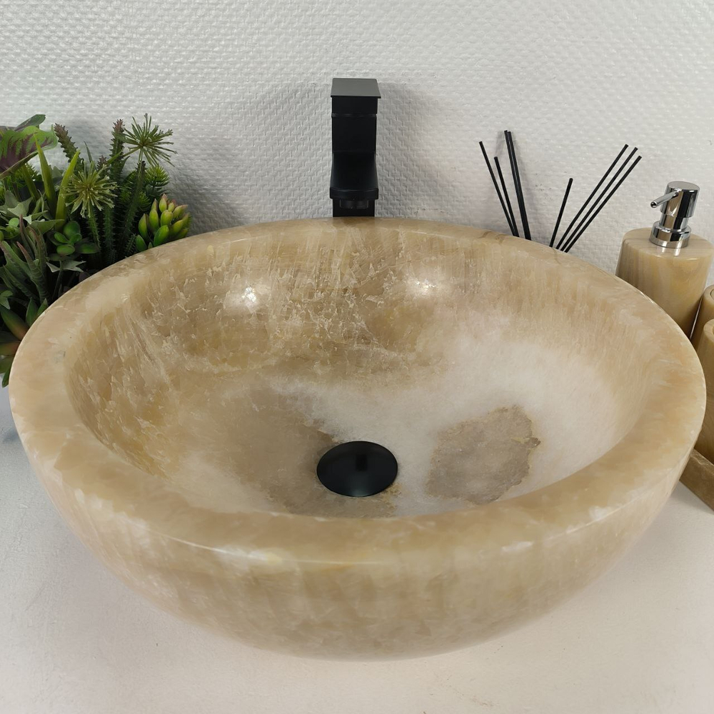 Раковина из оникса Bowl Yellow BO-64726 44*45*17 0200
