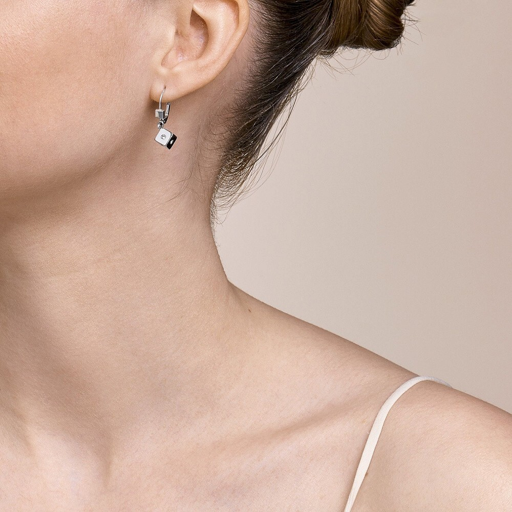 Серьги Coeur de Lion Midnight Blue-Silver 5080/20-0746 цвет серебряный
