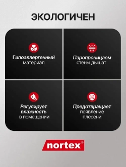 Гладкие антивандальные обои под покраску Nortex CNF 150. Моющиеся метровые флизелиновые 1,06 метра. Для зала, кухни и спальни, детской и гостиной. Плотный малярный флизелин для дома и квартиры.
