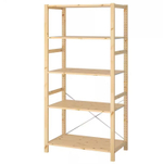 Стеллаж 5 полок Ивар IVAR, 89x50x179 см, массив сосны