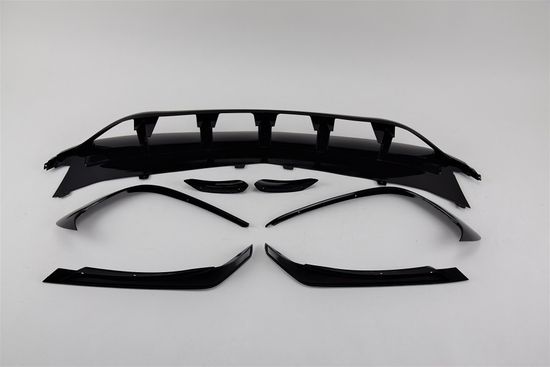 Юбка переднего бампера V.1 для Mercedes A class W176 2015-2018