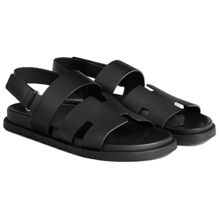 Hermes Genius Functional Beach Sandals Men's Black, H231695Z H02