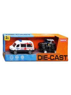 Игровая Машинка с прицепом Полицейская служба (BX-197)