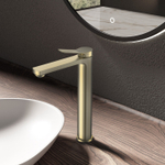 Смеситель для раковины Vincea Arco VBF-4AR02BG, брашированное золто