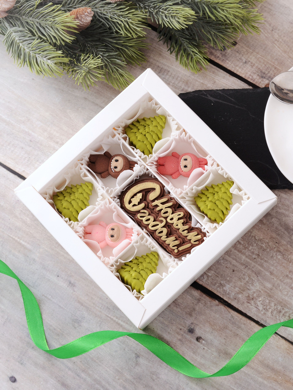 Детский новогодний набор "Шоколадные Лабубу" / Конфеты ручной работы
