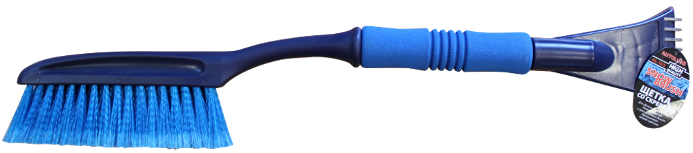 Щетка со скребком AL-103-(кор.12шт) син.
