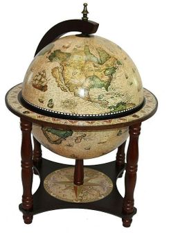 Jufeng Глобус-бар настольный d 33 светлый