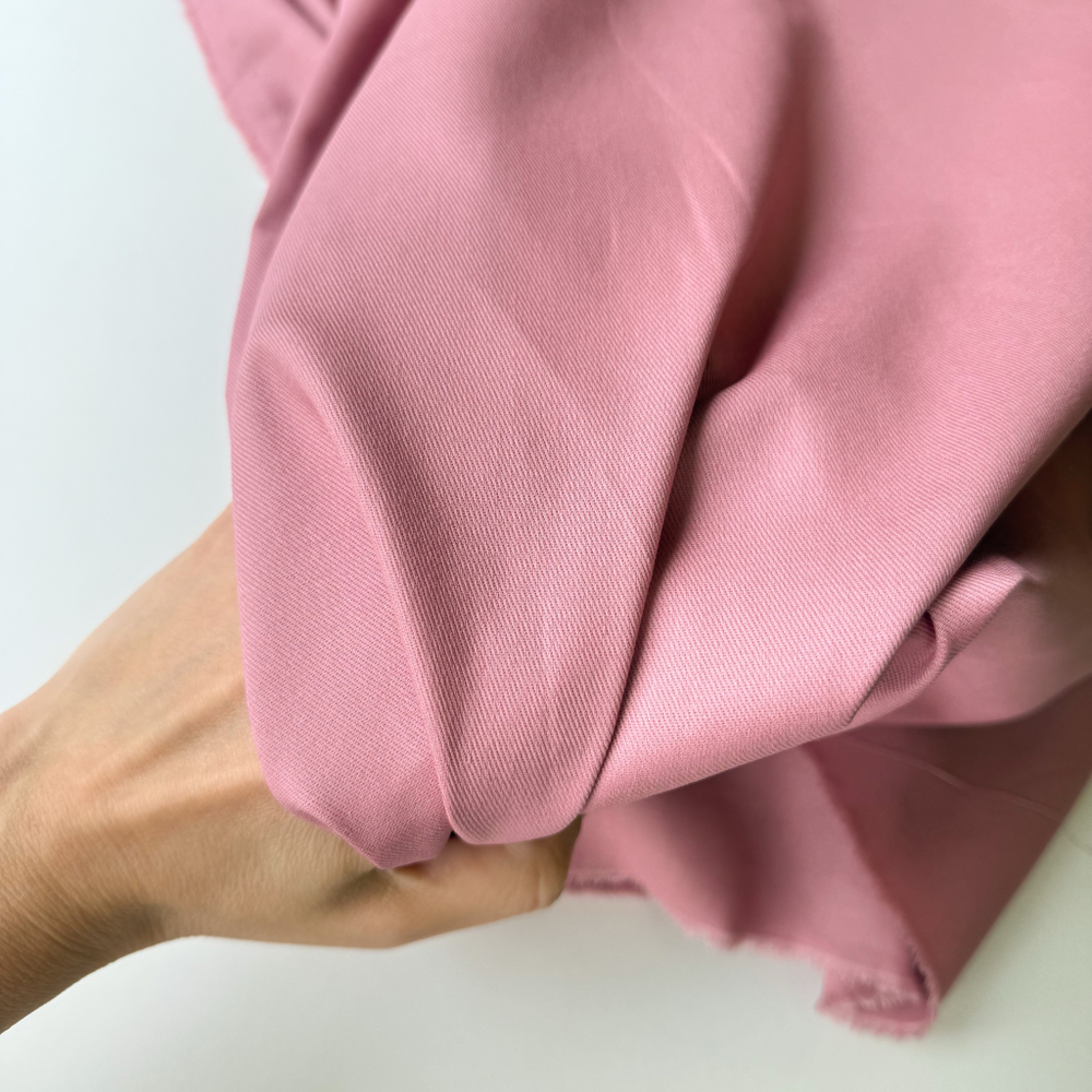 Джинса хлопковая (плотность 195 гр/м2) Розовая камея