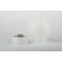 Светильник ЭРА НБП 01-60-004 c прямым основанием Гранат полиэтилен IP20 E27 max 60Вт D150 шар белый