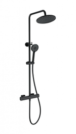 Душевая система с термостатом WONZON & WOGHAND STAY 1, Черный матовый (WW-B3051-A-MB)